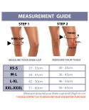 Coreblue Far Infrared Ray (FIR) Knee Support Tourmaline Knee Guard - Beige 1 Pair (2 Pieces)